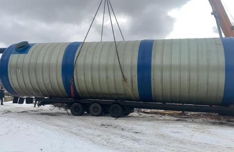 Накопительный резервуар для воды объемом 200м3