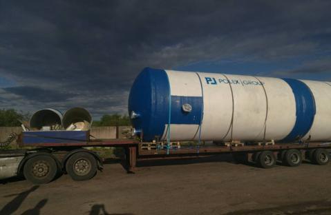 Горизонтальная пожарная емкость для воды 120м3 POLEX FG