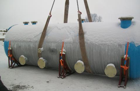 Химстойкая емкость из стеклоплатсика наземная POLEX FG
