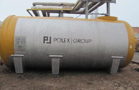Наземная химстойкая емкость 20м3 для серной кислоты из стеклопластика POLEX FG