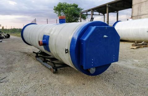 Комплектная КНС диаметром 1500 мм с насосами GRUNDFOS и шкафом управления POLEX FG для ливневой канализации